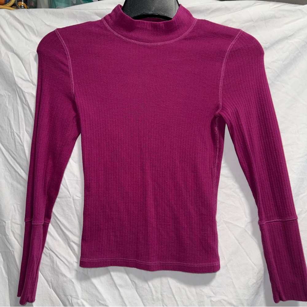 Free people intimates Magenta Long Sleeve Top